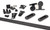 100kg Black (Top Mount) Sliding Door Hardware Kit (2m Track)