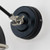 Hammered Nickel Brindley Wall Light in Elan Black