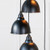 Smooth Nickel Brindley Cluster Pendant in Elan Black