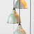 Smooth Nickel Brindley Cluster Pendant in Tump