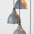 Hammered Nickel Brindley Cluster Pendant in Bluff