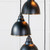 Hammered Brass Brindley Cluster Pendant in Elan Black