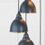 Hammered Brass Brindley Cluster Pendant in Soot