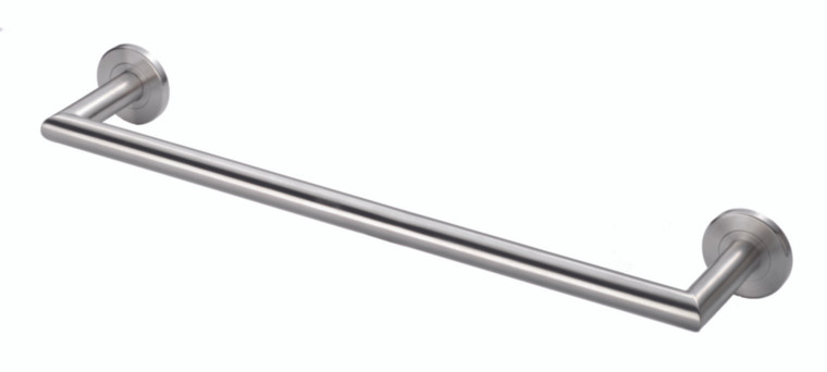 Stainless Steel Single Mitred Towel Rail (400mm C/C)