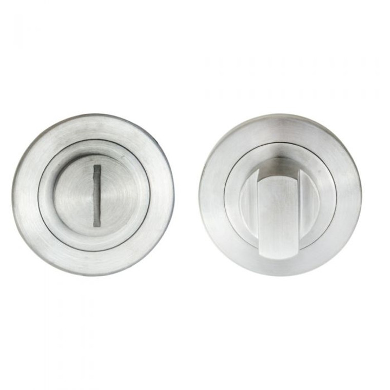 Inox Turn & Release On Concealed Fix Round Rose No Indicator (50mm X 6mm)