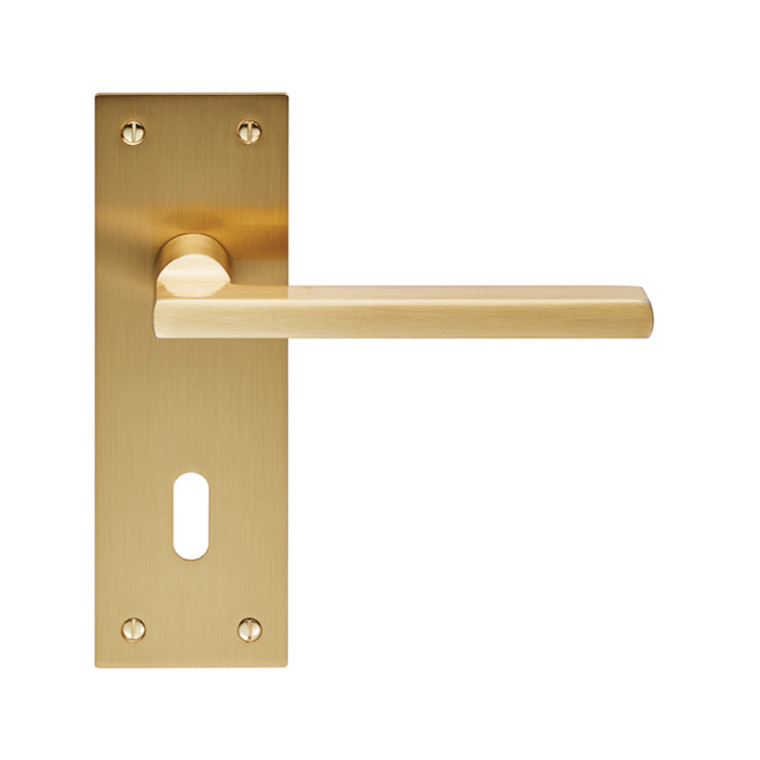 Straight Lever on Backplate Lock 57mm