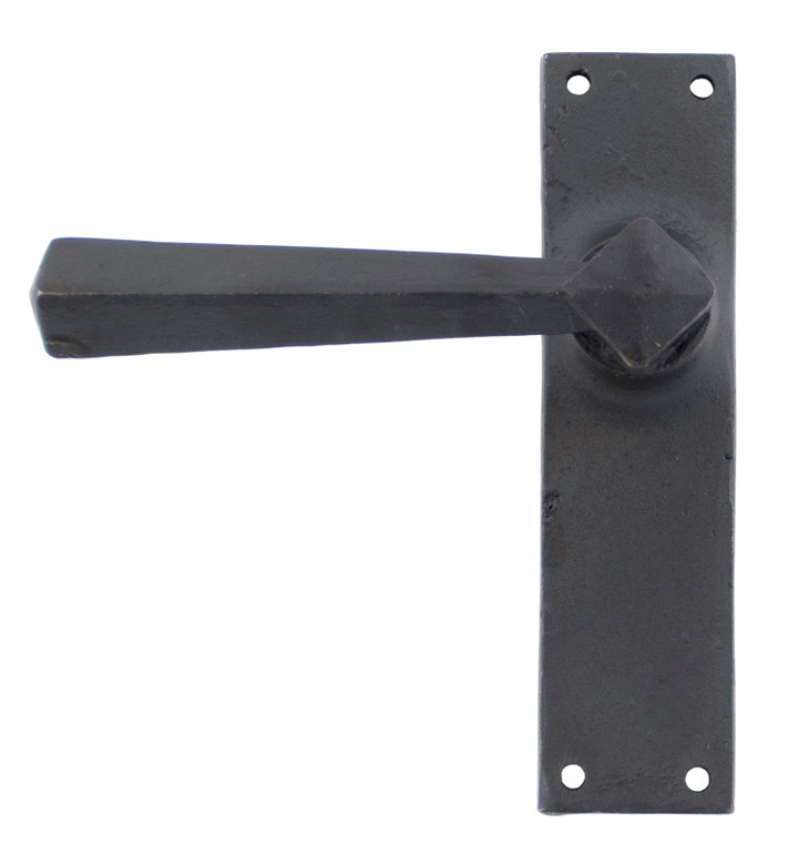 Beeswax Straight Lever Latch Set