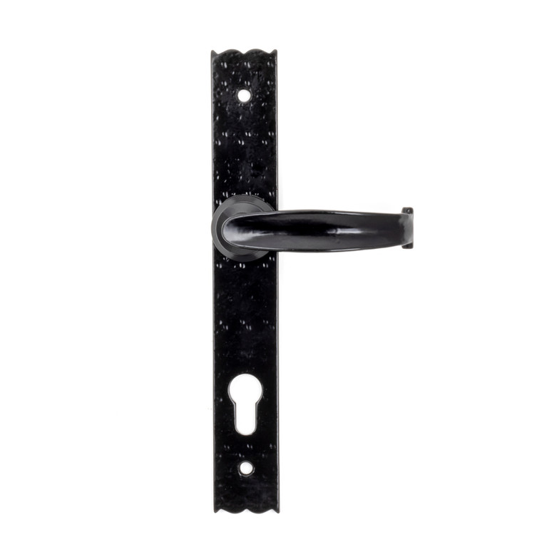 Black Cottage Lever Espag. Lock Set