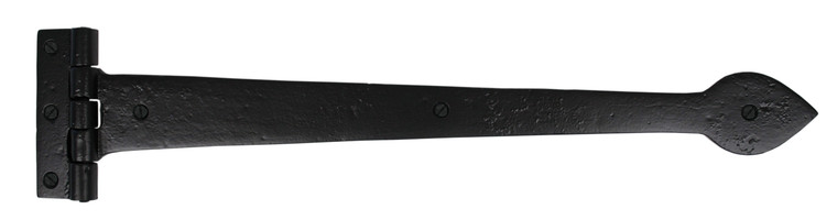 Black Smooth 18" Cast T Hinge (pair)