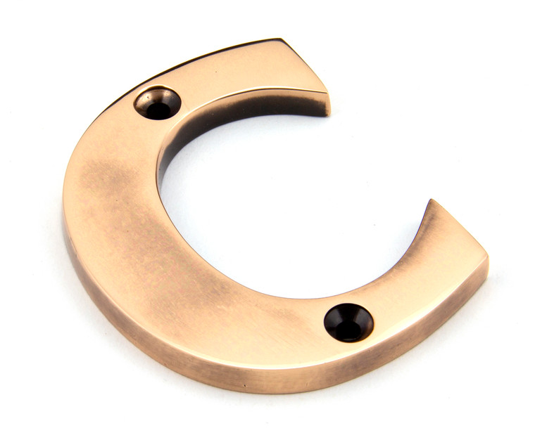 Polished Bronze Letter C