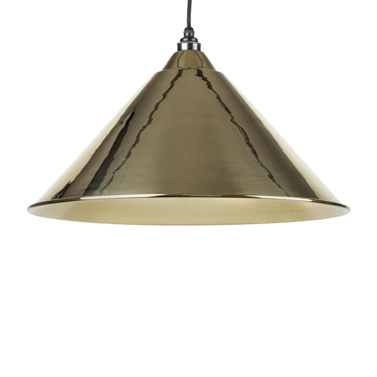 Hammered Brass Hockley Pendant