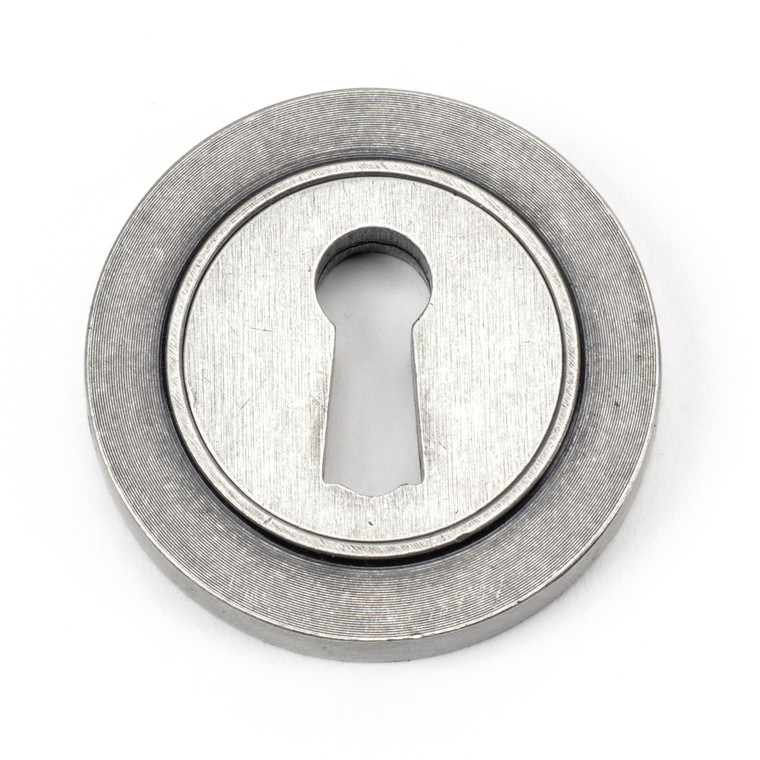 Pewter Round Escutcheon (Plain)