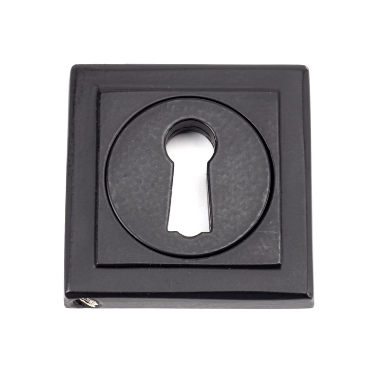 Matt Black Round Escutcheon (Square)