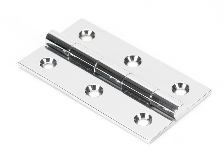 Polished Chrome 2.5" Butt Hinge (pair)