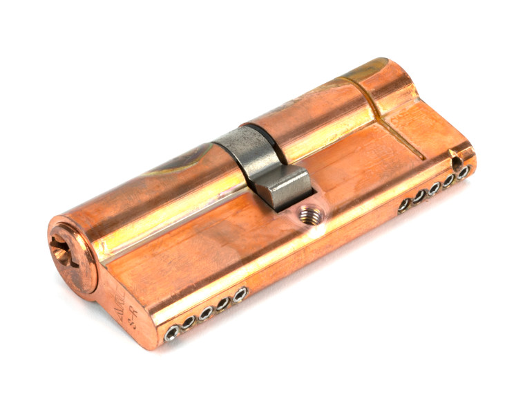 Polished Bronze 40/40 5pin Euro Cylinder KA