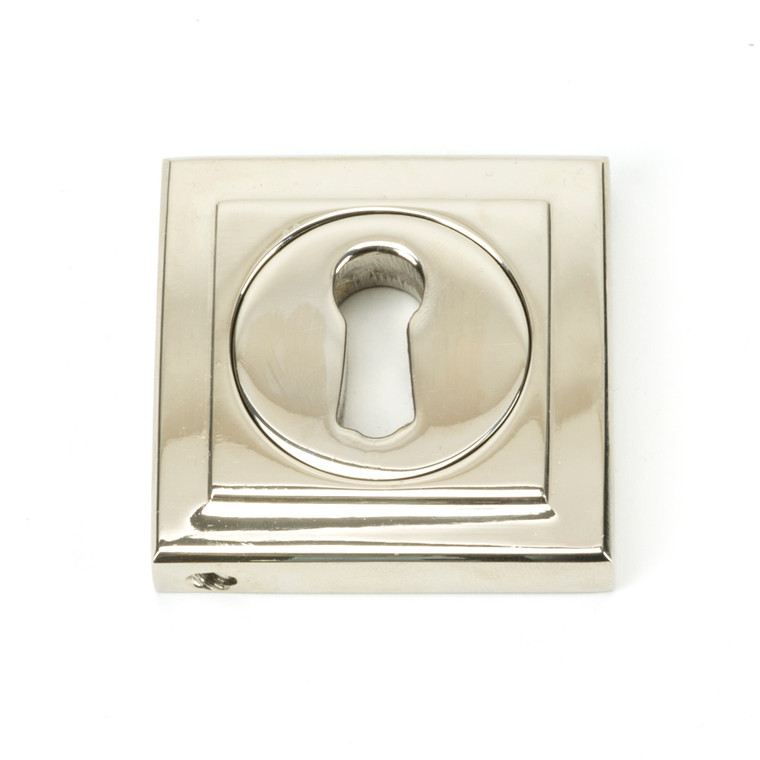 Polished Nickel Round Escutcheon (Square)