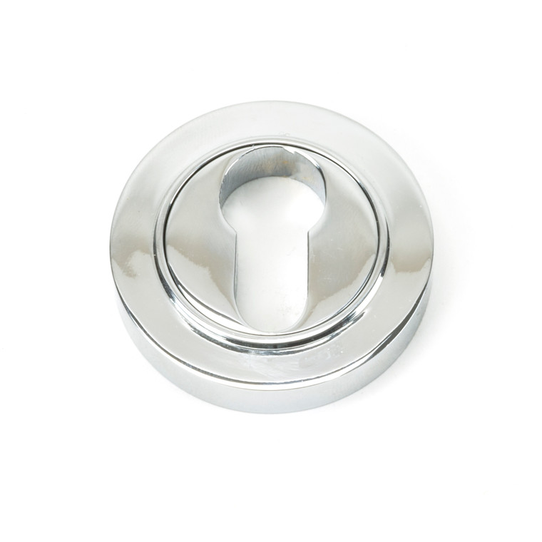 Polished Chrome Round Euro Escutcheon (Plain)