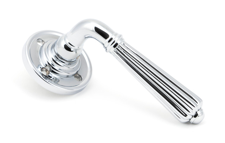 Polished Chrome Hinton Lever on Rose Set - Unsprung