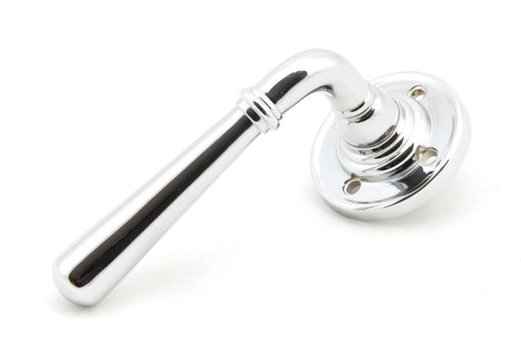 Polished Chrome Newbury Lever on Rose Set - Unsprung