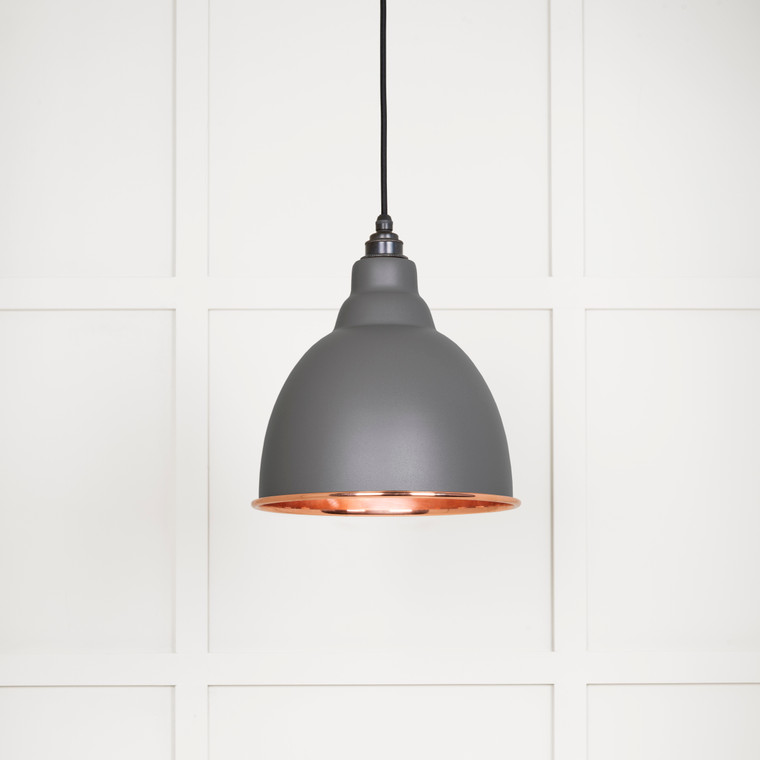 Smooth Copper Brindley Pendant in Bluff