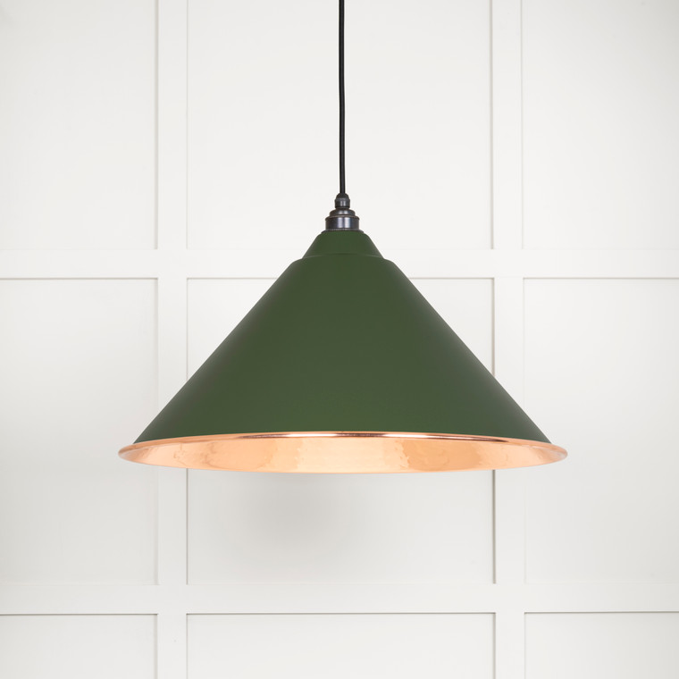 Hammered Copper Hockley Pendant in Heath