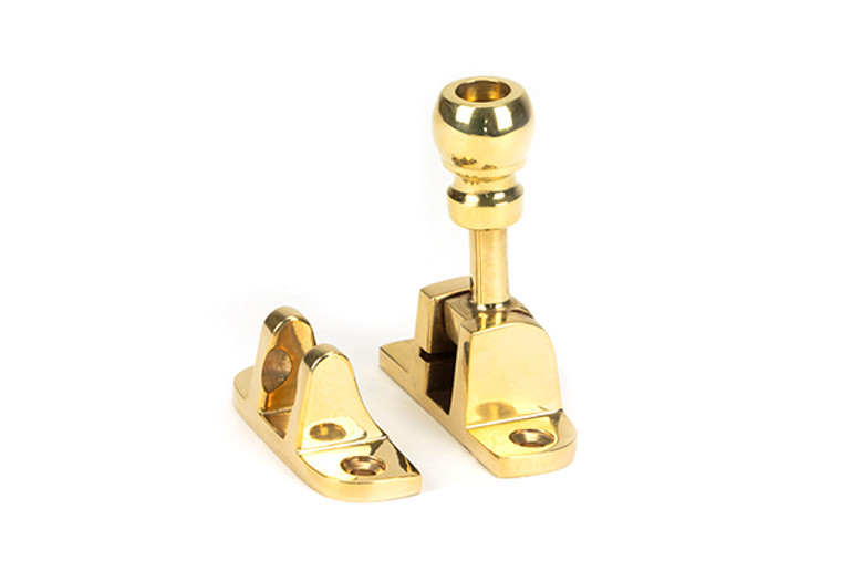 Polished Brass Mushroom Brighton Fastener (Radiused)