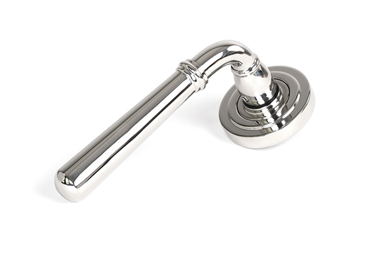 Polished Marine SS (316) Newbury Lever on Rose Set (Art Deco)