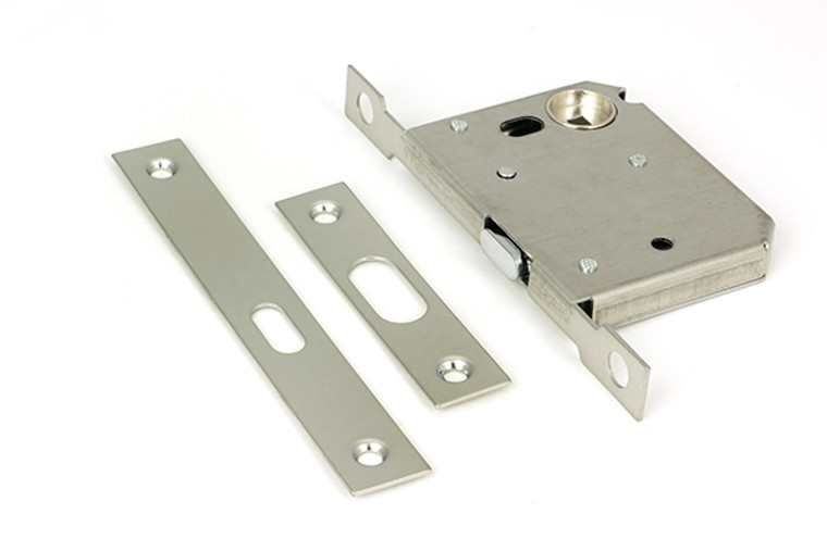 Polished Nickel 50mm Sliding Door Lock