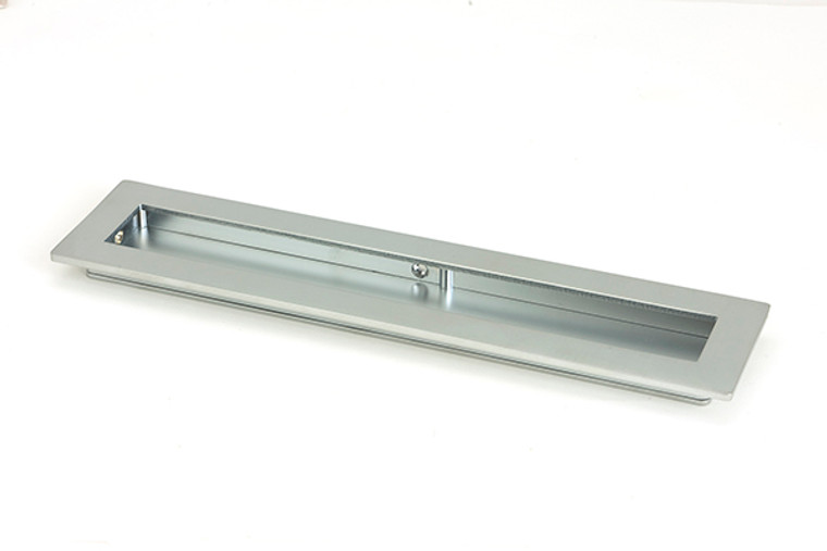 Satin Chrome 250mm Plain Rectangular Pull