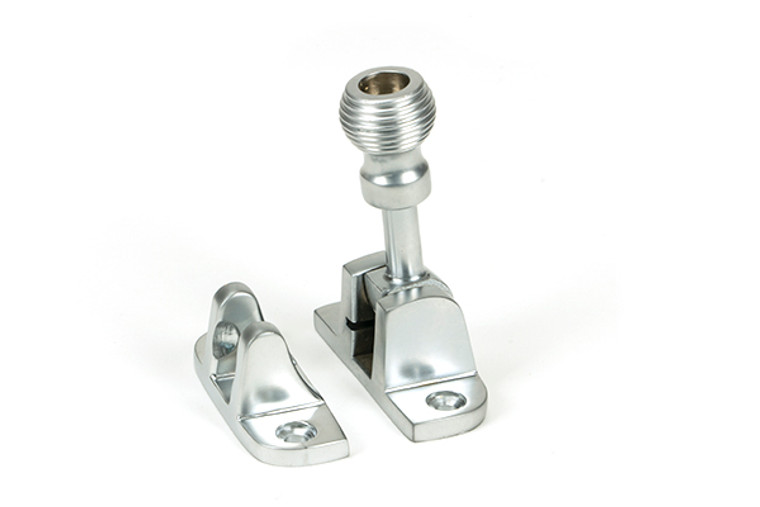 Satin Chrome Beehive Brighton Fastener (Radiused)