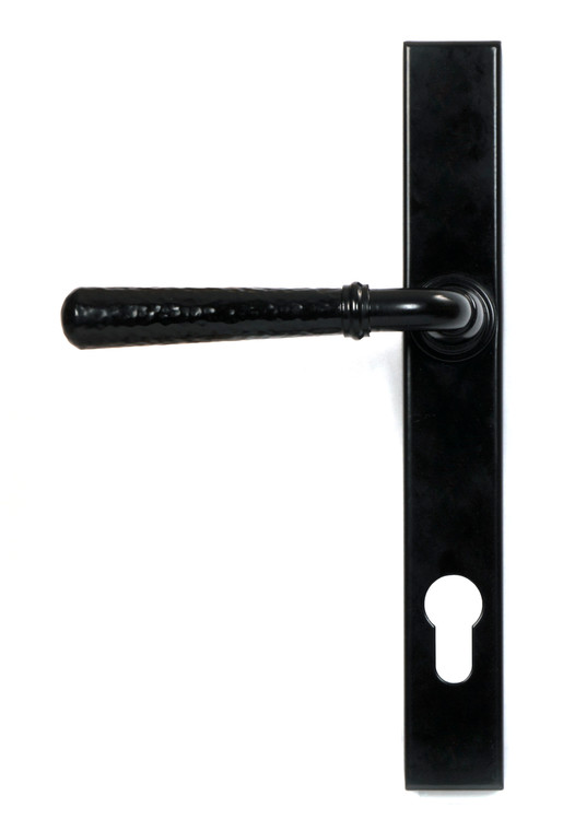 Black Hammered Newbury Slimline Espag. Lock Set