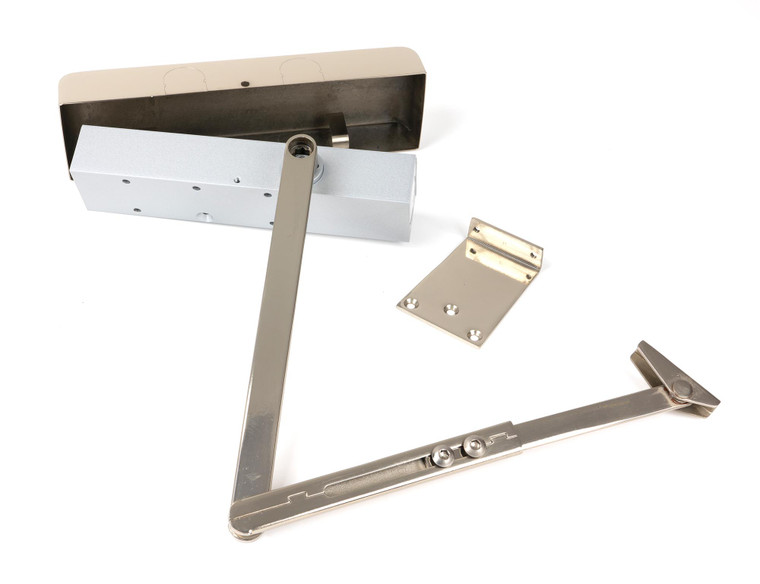 Polished Nickel Size 2-5 Door Closer & Cover