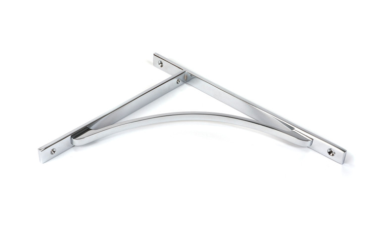 Polished Chrome Apperley Shelf Bracket (314mm x 250mm)