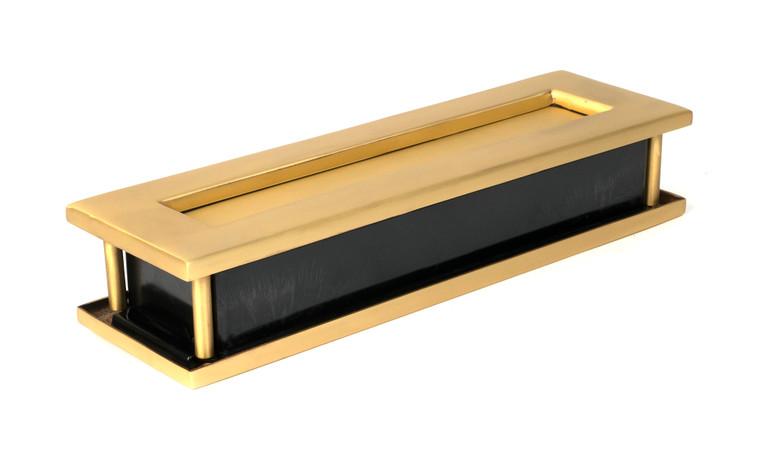 Satin Brass Traditional Letterbox