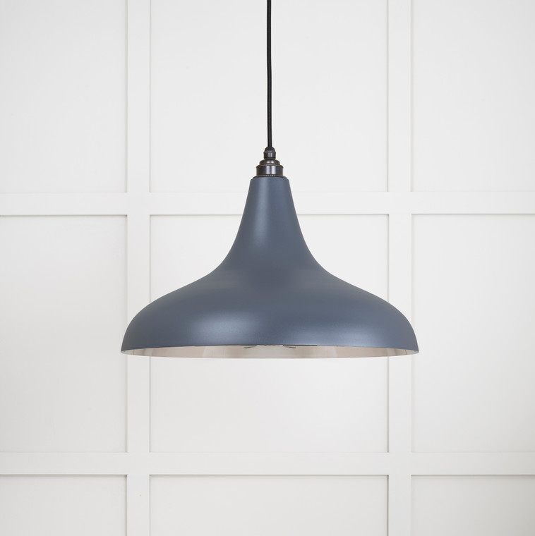 Smooth Nickel Frankley Pendant in Slate