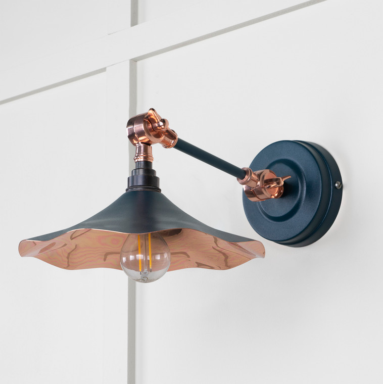 Smooth Copper Flora Wall Light in Dusk