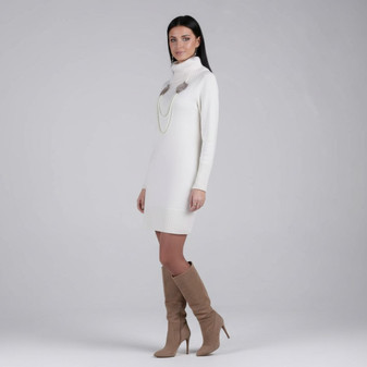 Cowl Neck Sweater Dress