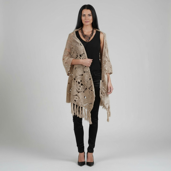 Crocheted Square Shawl