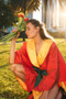 Sunset Bloom Wrap Dress