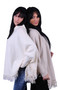 Hooded sweater poncho