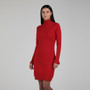 Red Ruffle Sleeve Dress