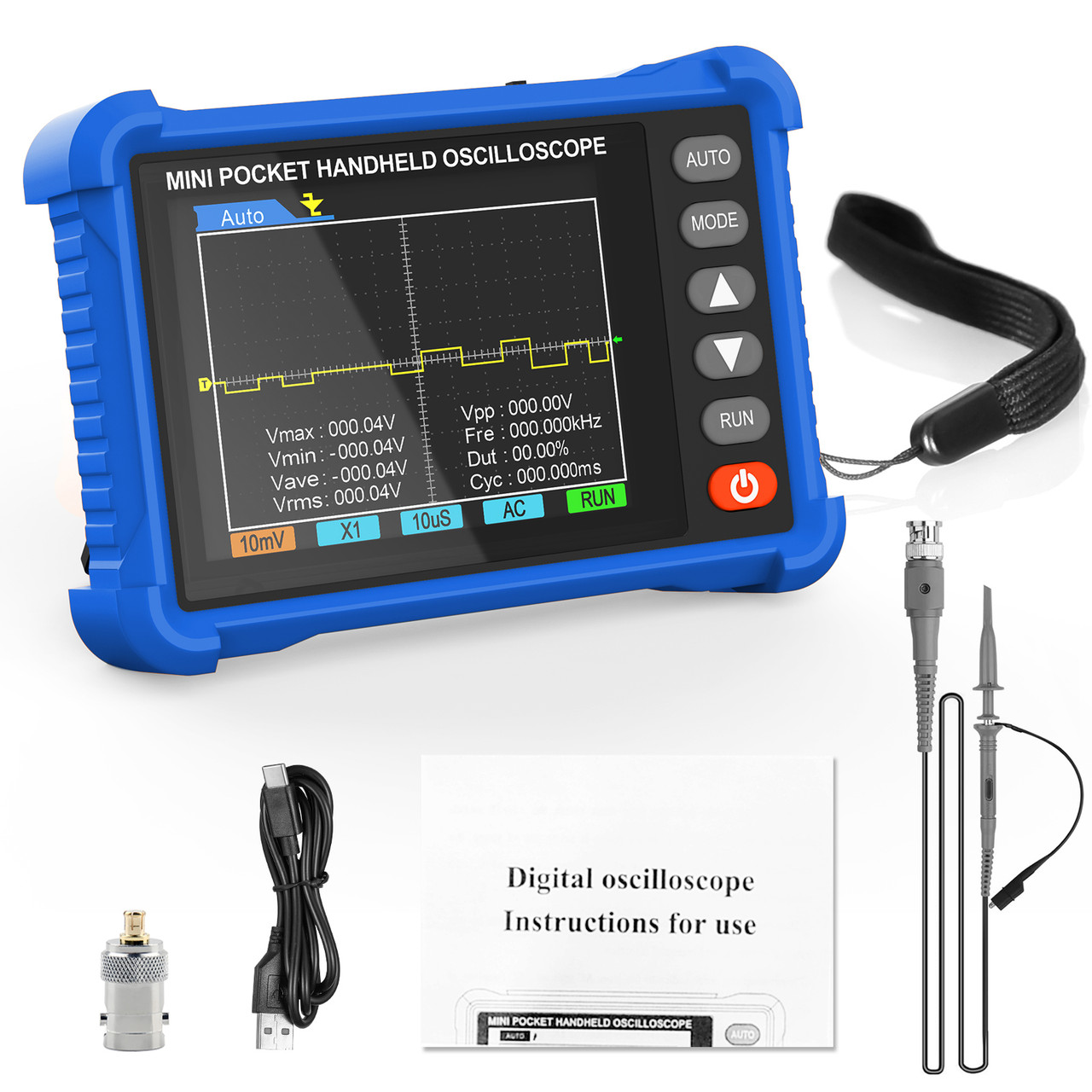 HOLDPEAK HP-500K Mini Oscilloscope - Portable Handheld Tablet