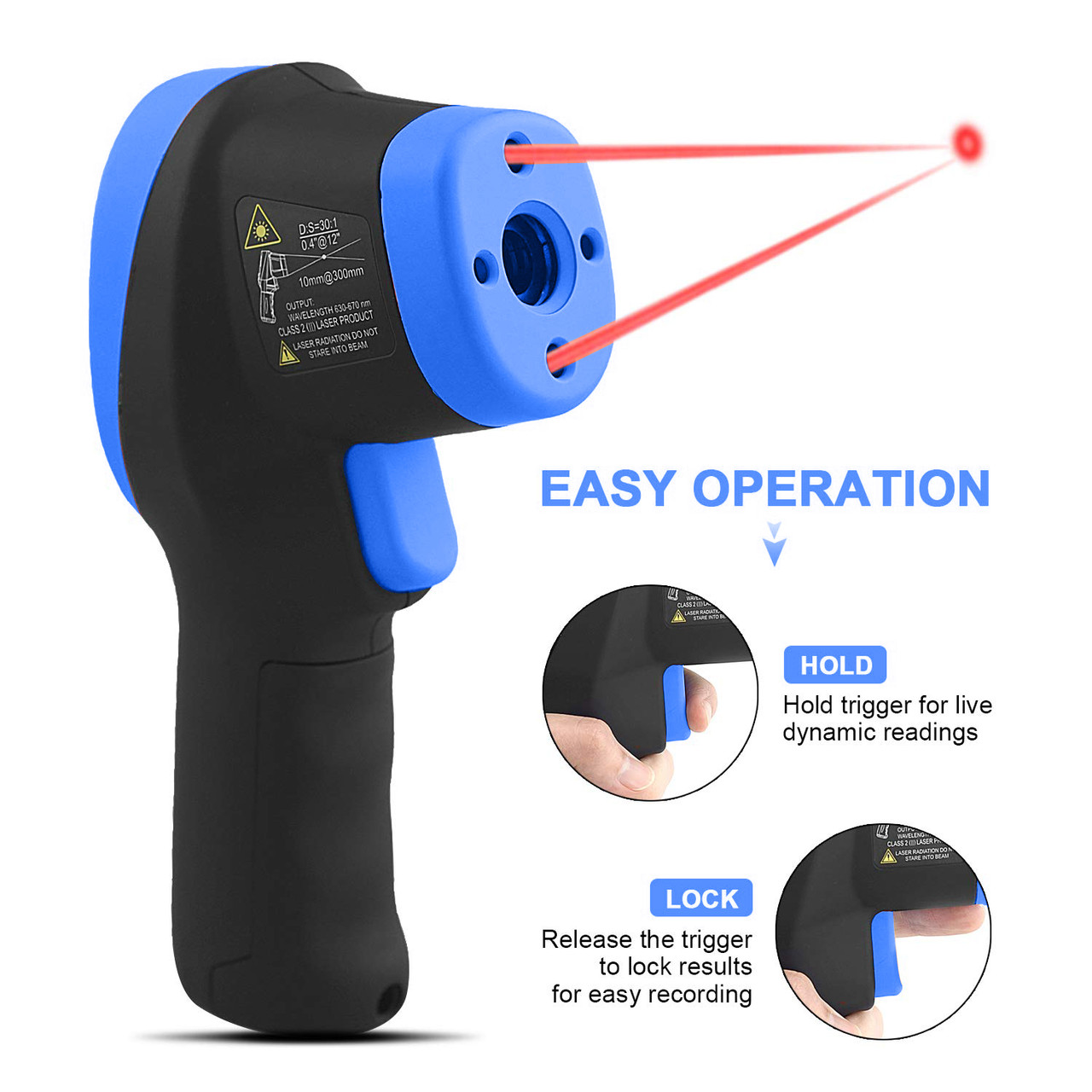 HoldPeak HP-980D-APP Infrared Thermometer High IR Laser With Bluetooth APP