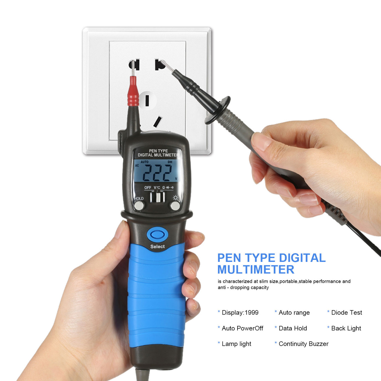 AIOMEST Pen Type Digital Multimeter, AI-38C Voltage Tester