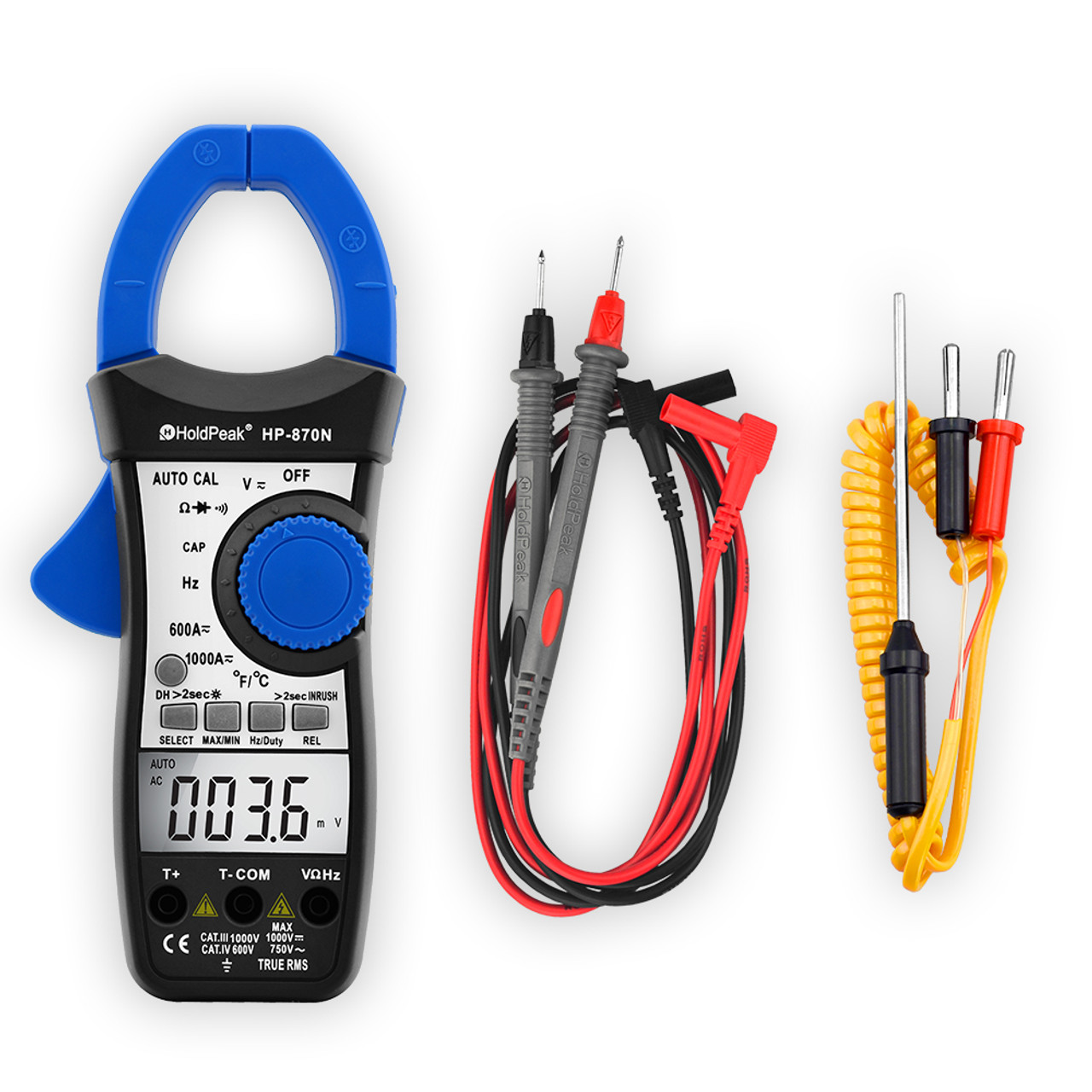 HP-870N Auto Range Multimetro Digital Clamp Meter Multimeter (HP-870N)