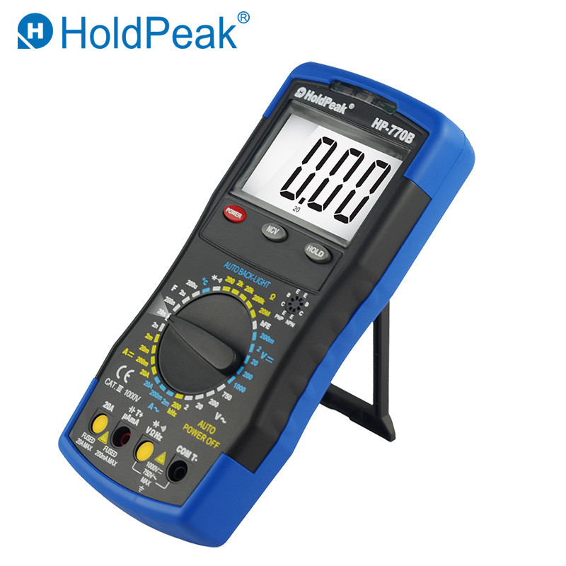 HP-770B Digital Multimeter Meter with NCV Feature and Frequency/Dide ...