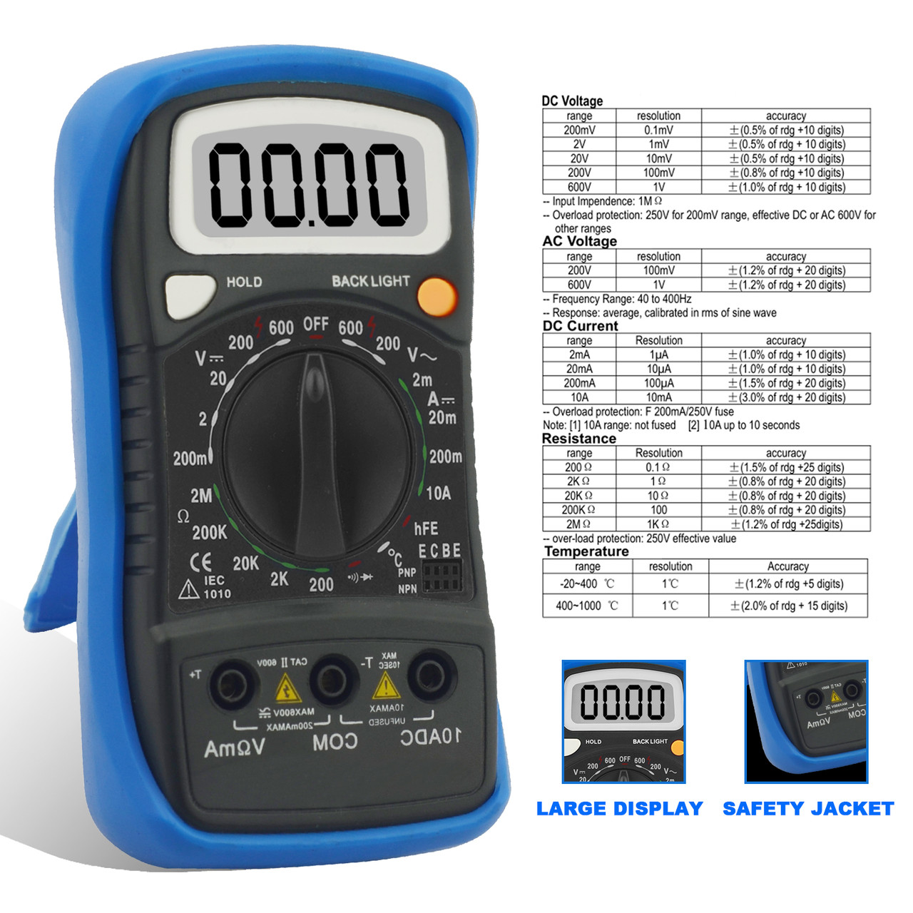 HoldPeak HP-838L Test Equipment Digital Multimeter
