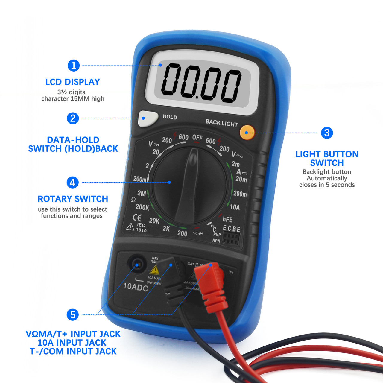 HoldPeak HP-838L Test Equipment Digital Multimeter