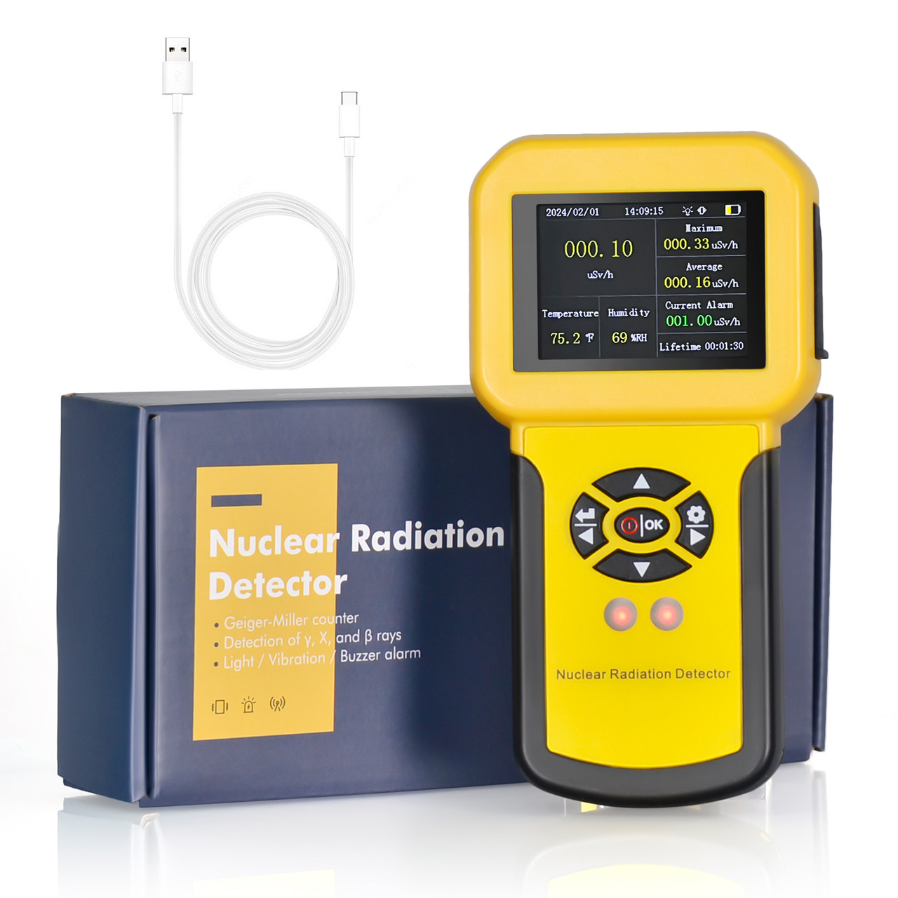 HOLDPEAK HP-886A Radiation Dosimeter Beta Gamma X-ray Detection