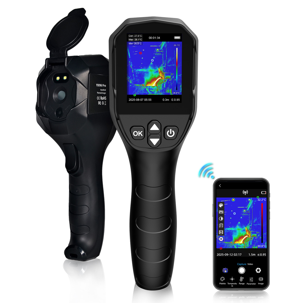 YXI96 Portable Infrared Thermal Imager 96×96 Vanadium Oxide